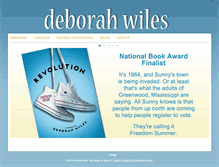 Tablet Screenshot of deborahwiles.com